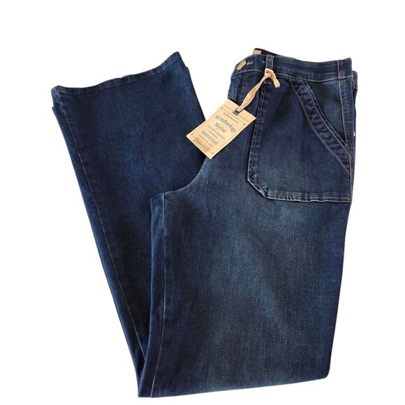 Democracy Ab Technology Jeans Size 12 Skyrise Booty Lift Itty Bitty Bootcut Blue - Picture 6 of 15